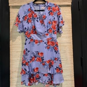 Parker Natalie Silk Floral Print Dress